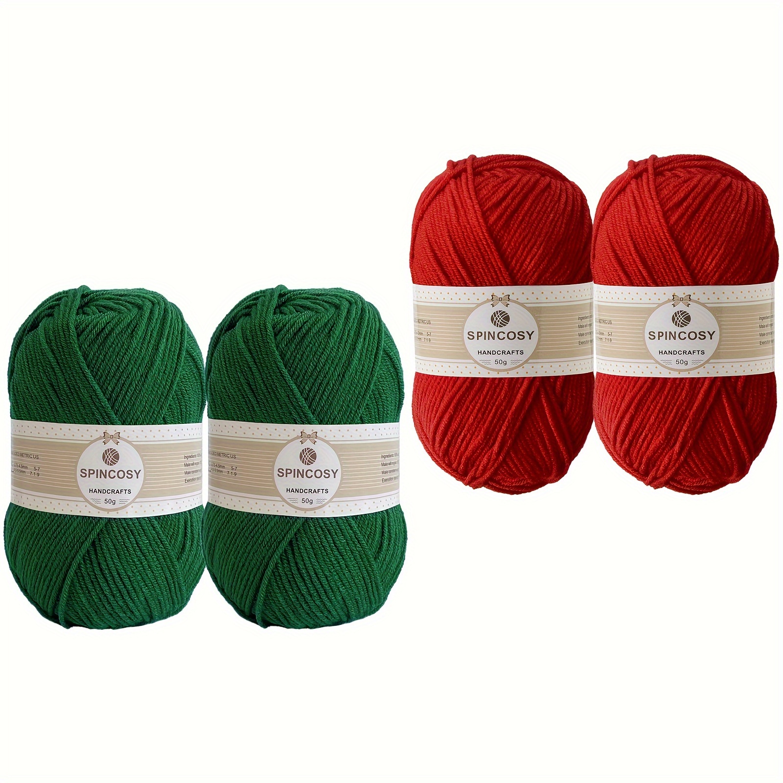 Crochet Yarn Multiple Colors 4 Layers 100% Acrylic Soft Yarn - Temu