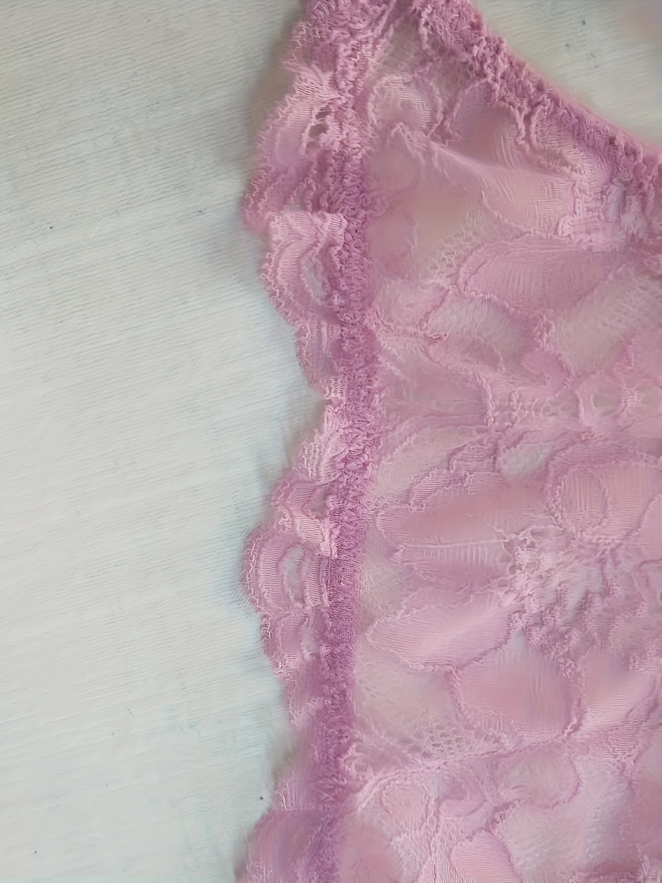 Rhinestone Decor Contrast Lace Thongs Soft Comfy Stretchy - Temu