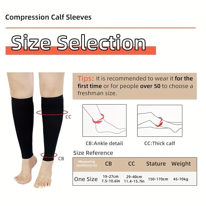 20 30mmhg Leg Compression Sleeves Get Ready Sports Stylish - Temu