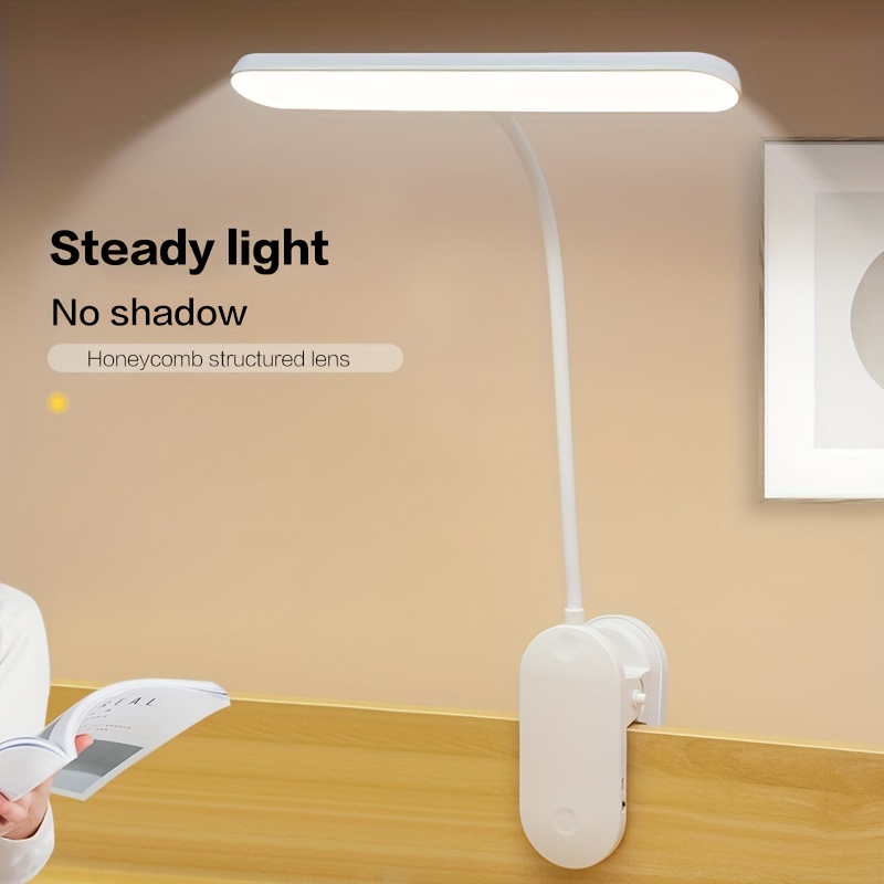 1pc Rechargeable Led Neck Lamp With Touch Dimming And Bendable