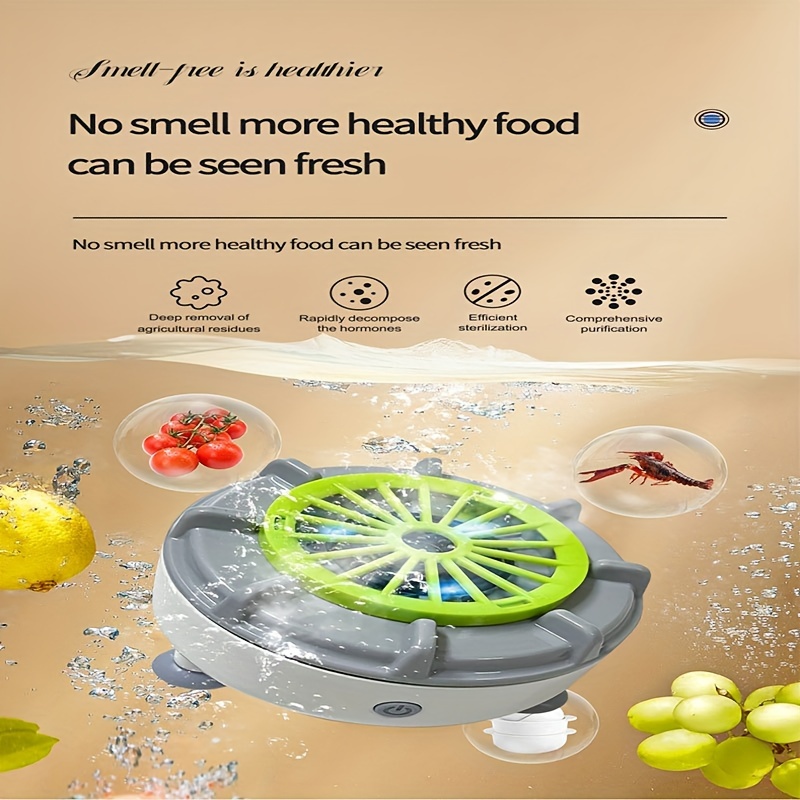 Capsule Fruit et Légumes Machine de Nettoyage Sans Fil Ménage Stérilisation  Automatique Purificateur d'Aliments Insecticide