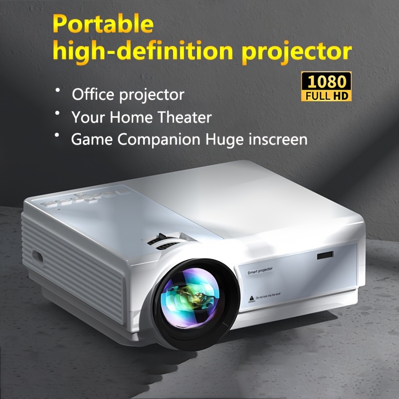 Video Projector/Projector 8k Android 9.0 LCD 10000 Lumens Full HD mobile  projector, 1080P 5G WiFi Bluetooth Projector Support with  iOS/Android/PC/XBox/PS4/TV Stick/HDMI/USB