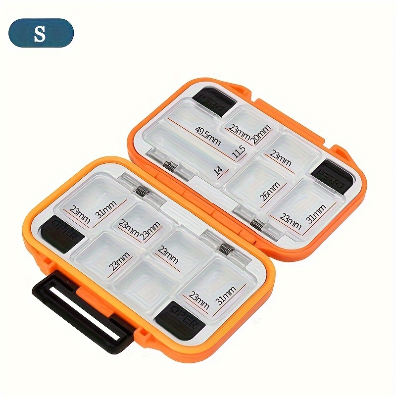 Double-sided Fishing Tackle Box Fishing Lure Storage Case Portable