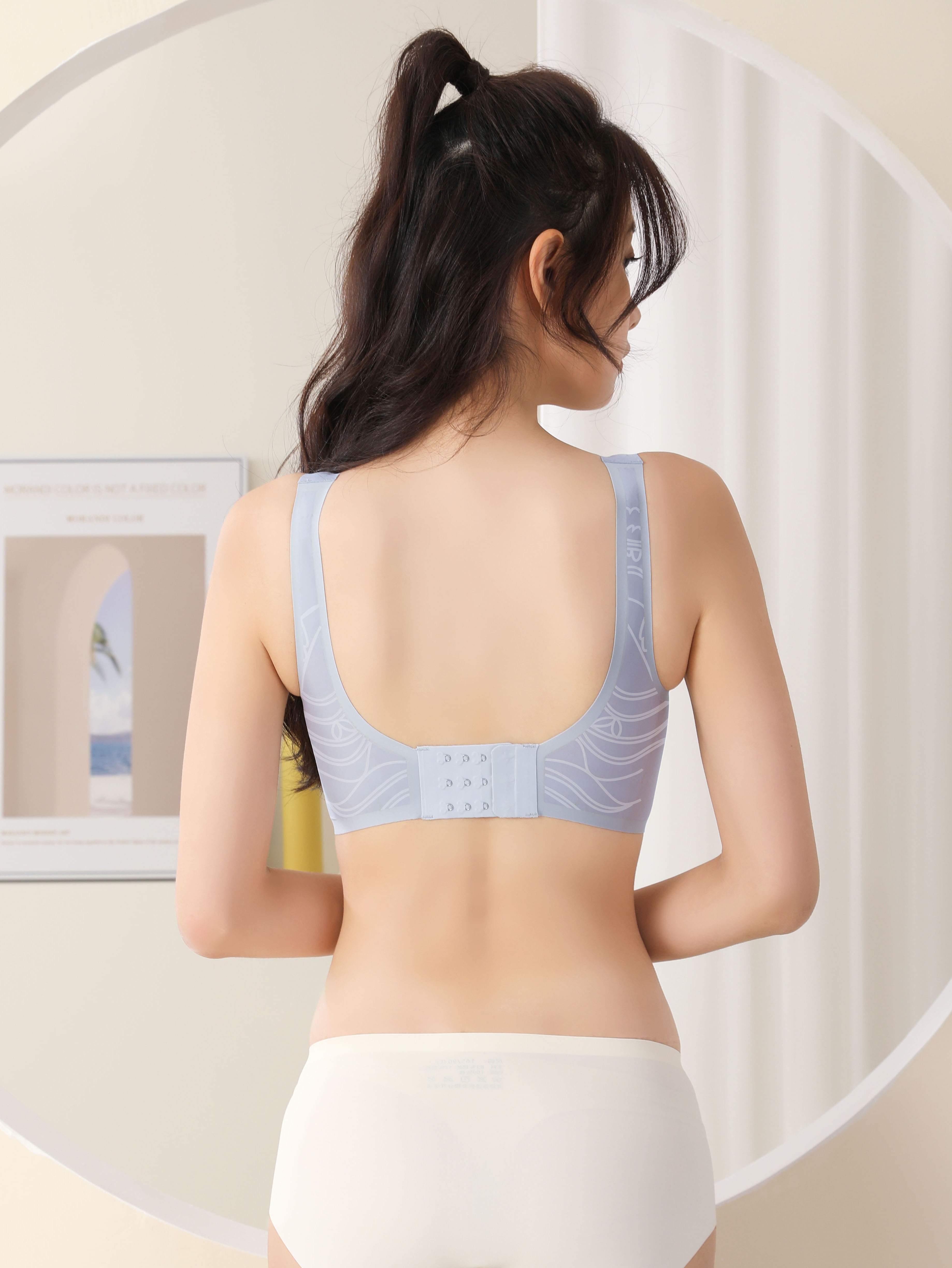 Seamless Solid Wireless Bra Comfy Breathable Intimates Bra - Temu