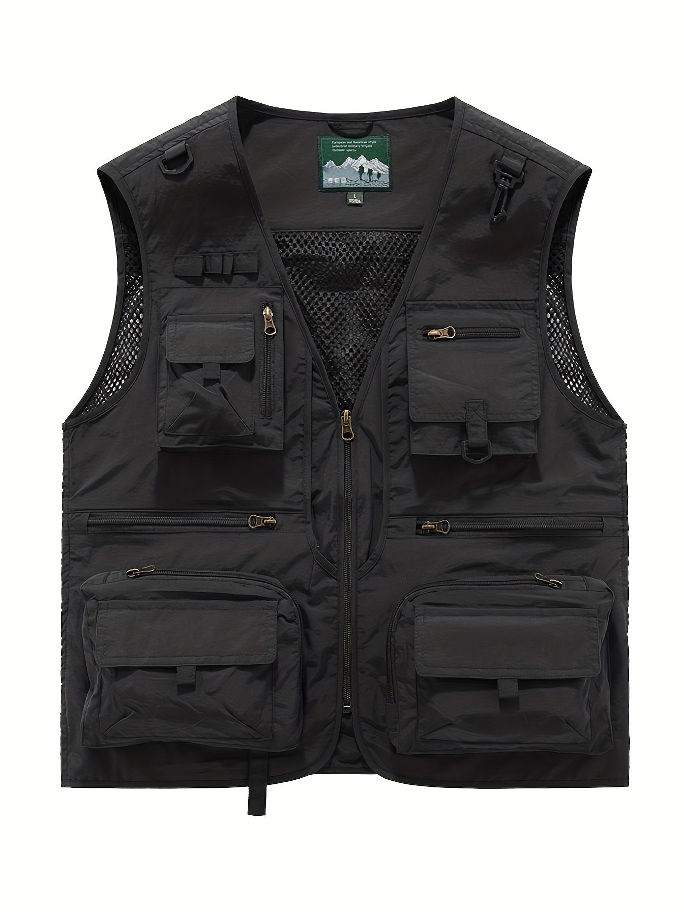 2023 Men's Multi-Pocket Vest Breathable Outdoor Reporter Sports