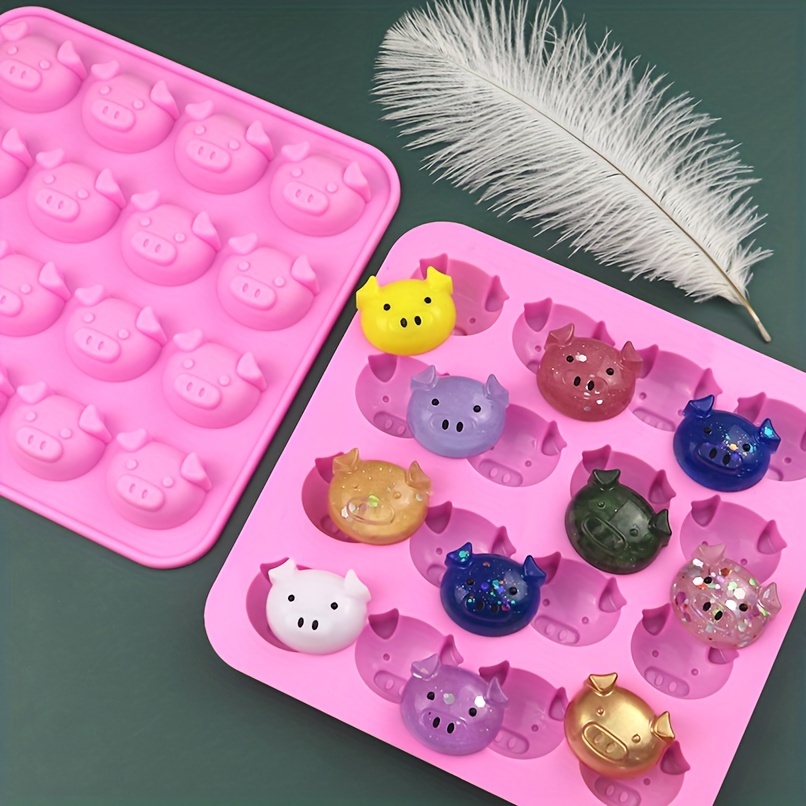 3D Pig Silicone Mold (2 Cavity)