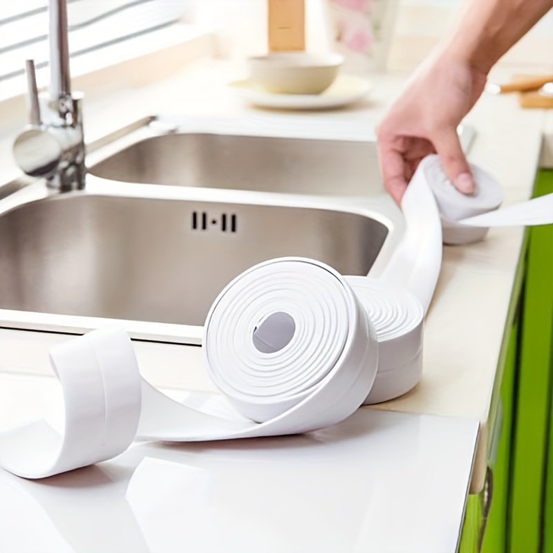 Antimuffa PVC cucina doccia lavandino bagno striscia di tenuta nastro  sigillante autoadesivo adesivo da parete impermeabile