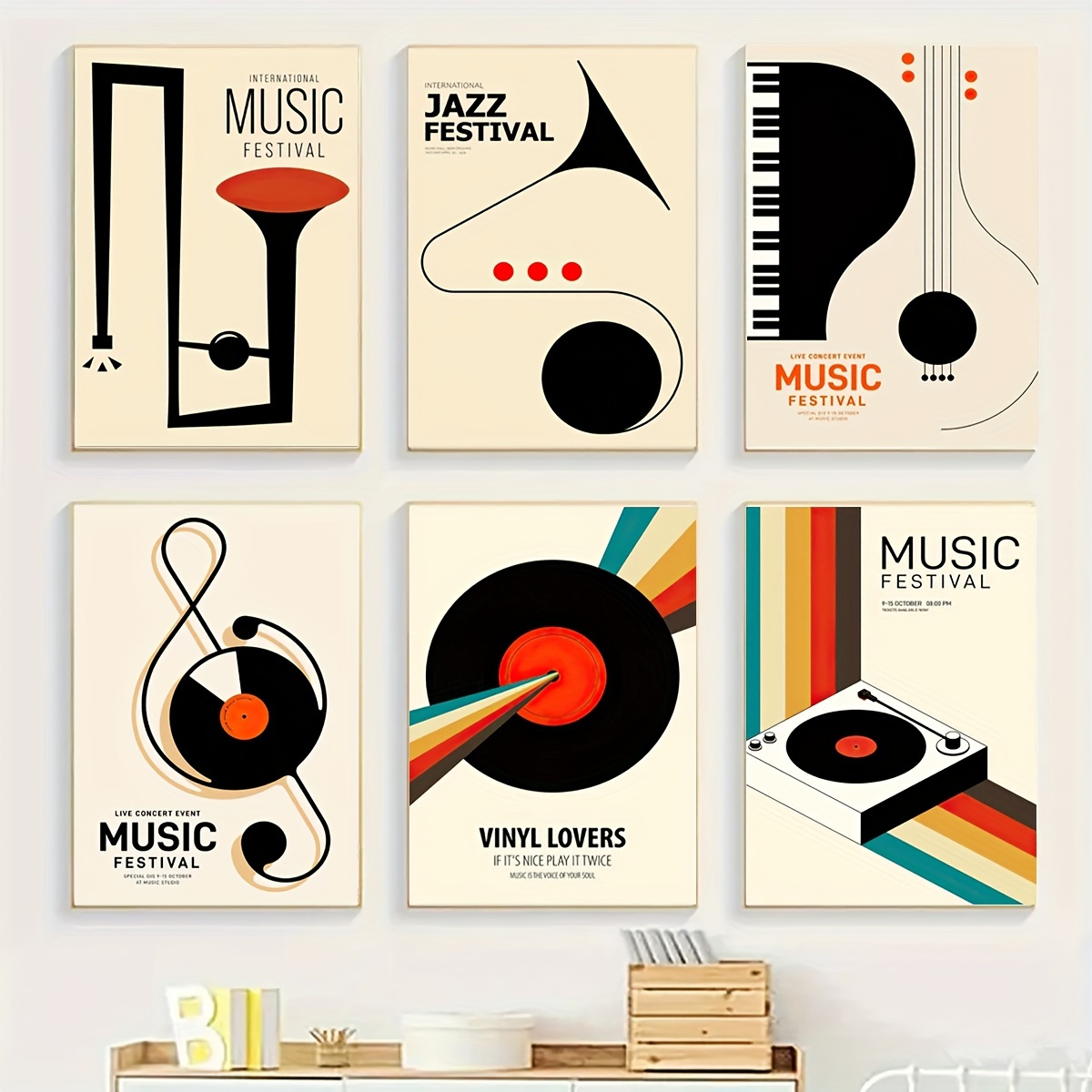 2pcs Poster In Tela Arte Moderna Poster Musica Retrò Poster - Temu  Switzerland