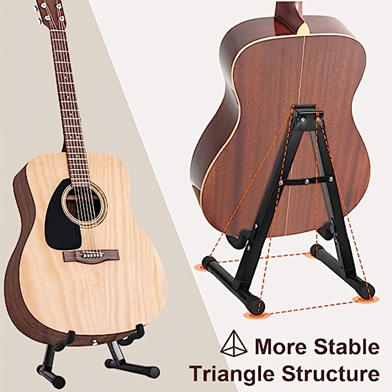 Folding Guitar Stand A Frame Floor Stand for Acoustic Classic Electric  Guitar