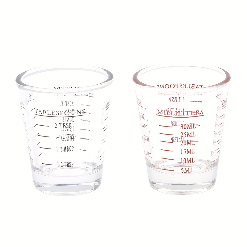 Glass Measuring Cup With Scale Shot Glass Liquid Glass Ounce - Temu