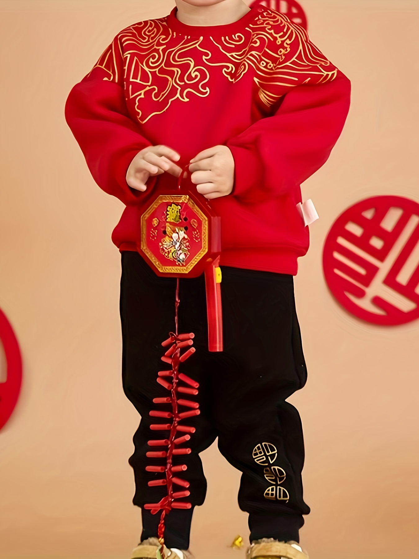 Chinese New Year fleece dress