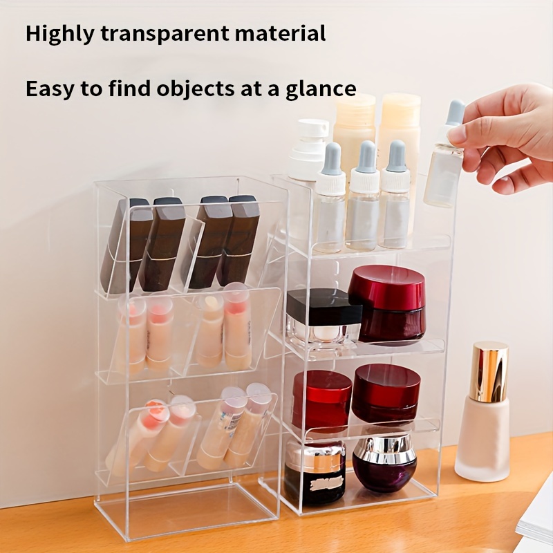 Clear Storage Rack Transparent Storage Box Acrylic Cosmetic - Temu