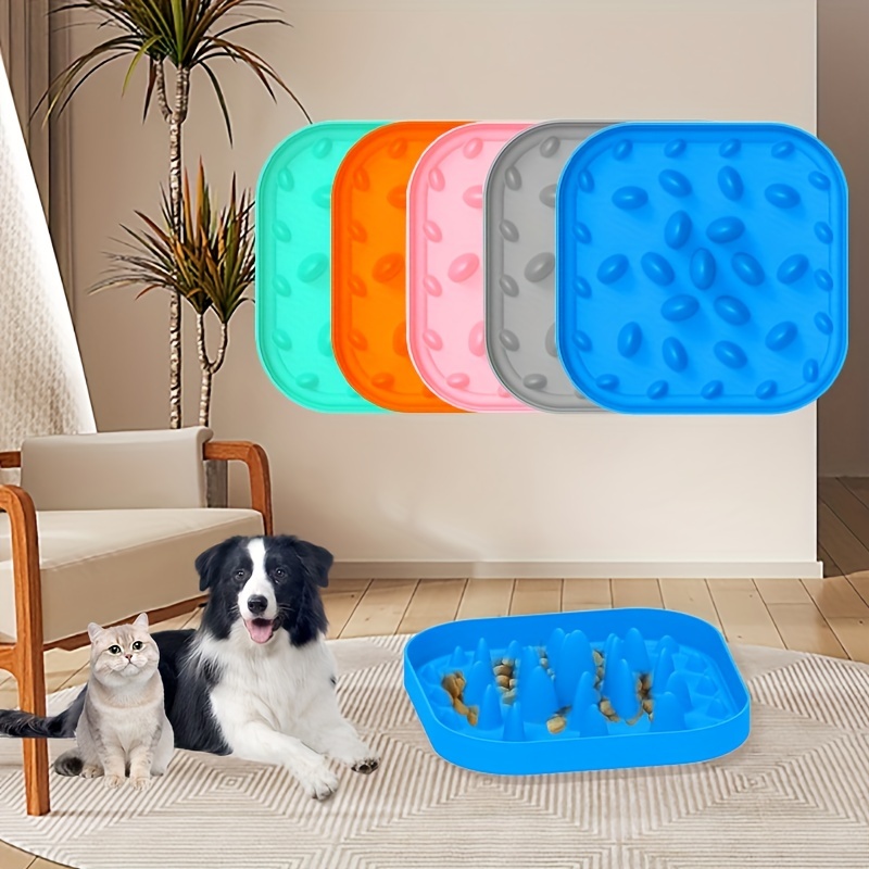 Pet Feeding And Bathing Distraction Pad Slow Feeder Mat With - Temu