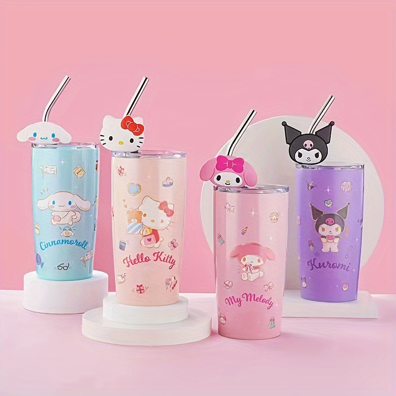 Kawaii Sanrio Series Insulated Steel Cup With Straw - Kawaii