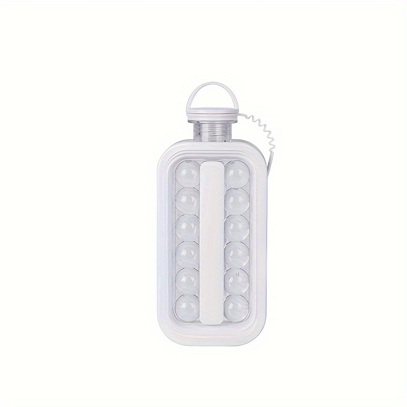 Folding Ice Maker Water Bottle, Ice Pot 2-in-1 Ice Grid Pot Ice