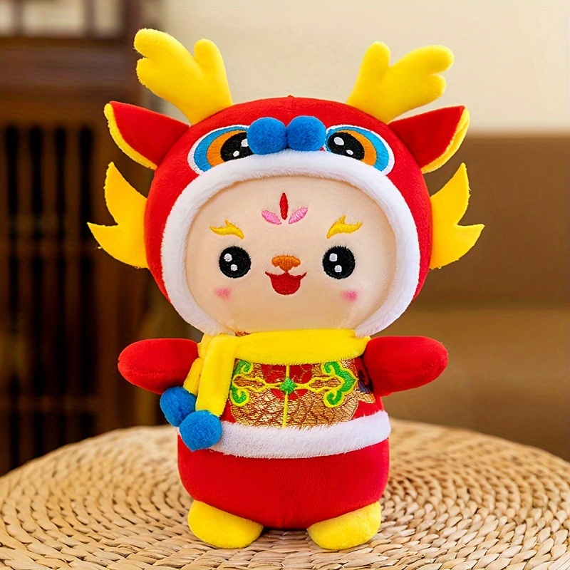2024 New Chinese Zodiac Auspicious Dragon Mascot Dragon Toy Throw