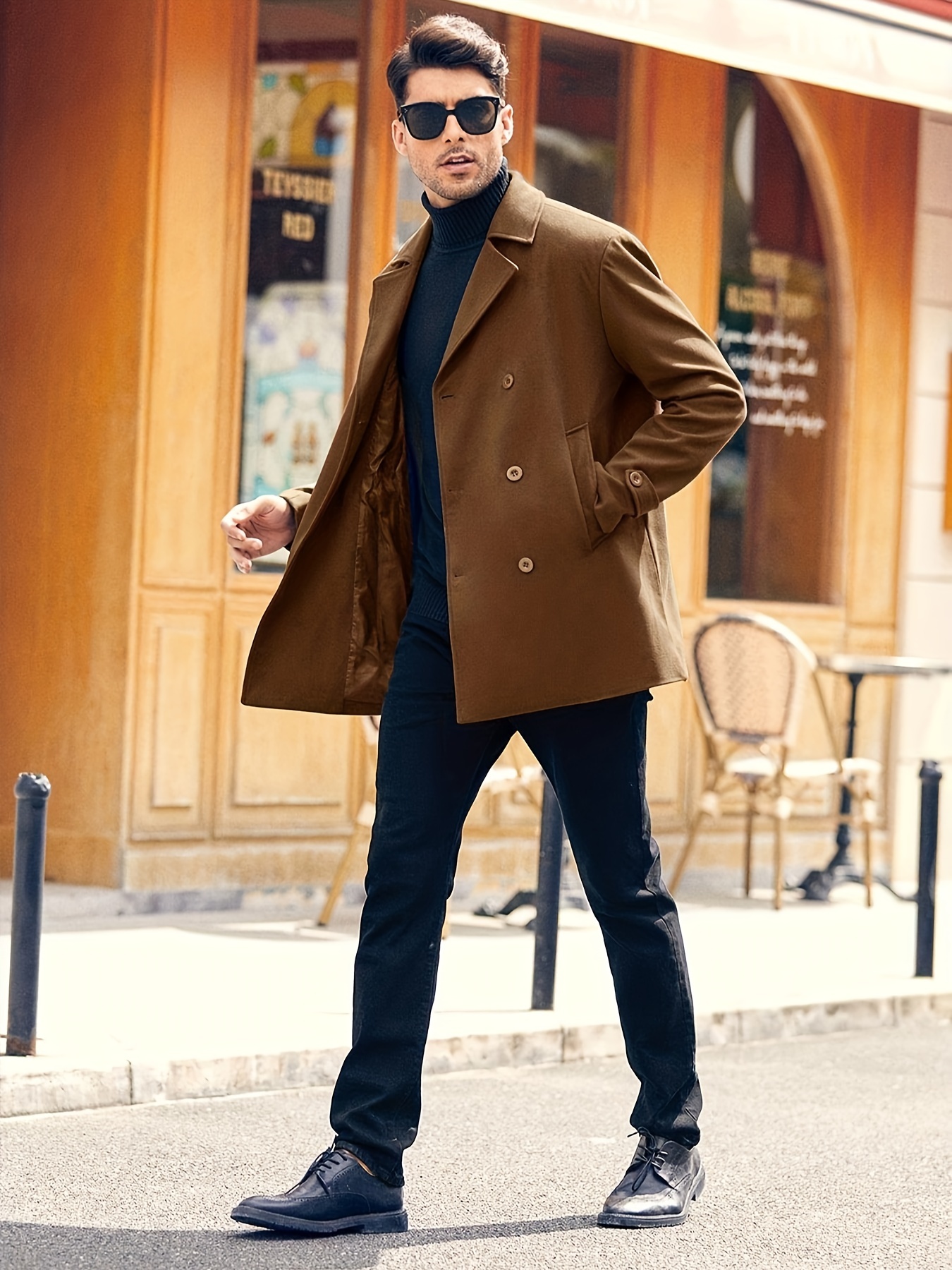 Veste Homme Sport - Manteau tricoté chaud à capuche avec fermeture à  glissière pour hommes en automne et en hiver Pull Homme Habillé :  : Mode