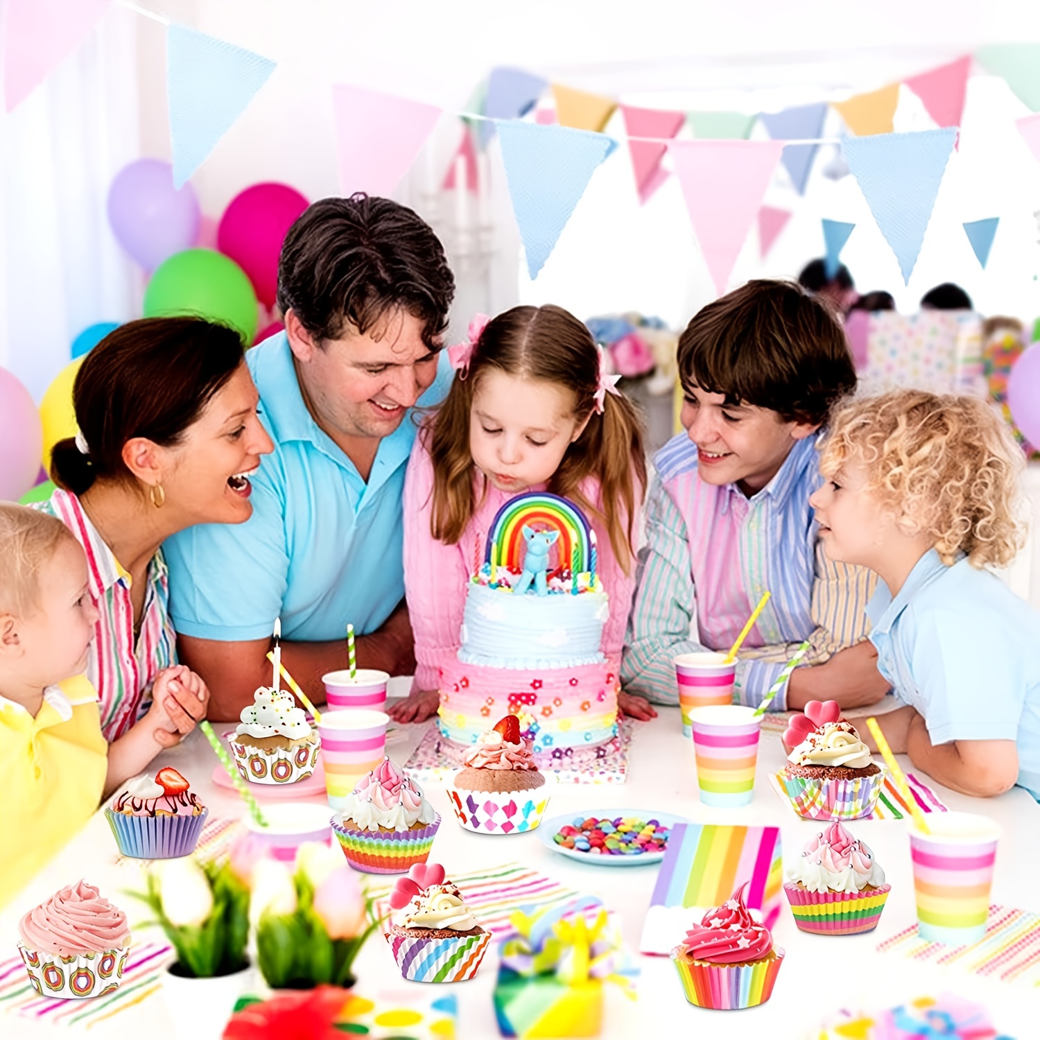 200pcs Cupcake Liners Baking Cups Birthday Party Decor