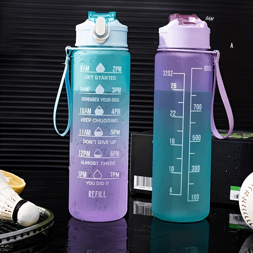 Manténgase Hidratado Motivado Botella Agua Deportiva - Temu