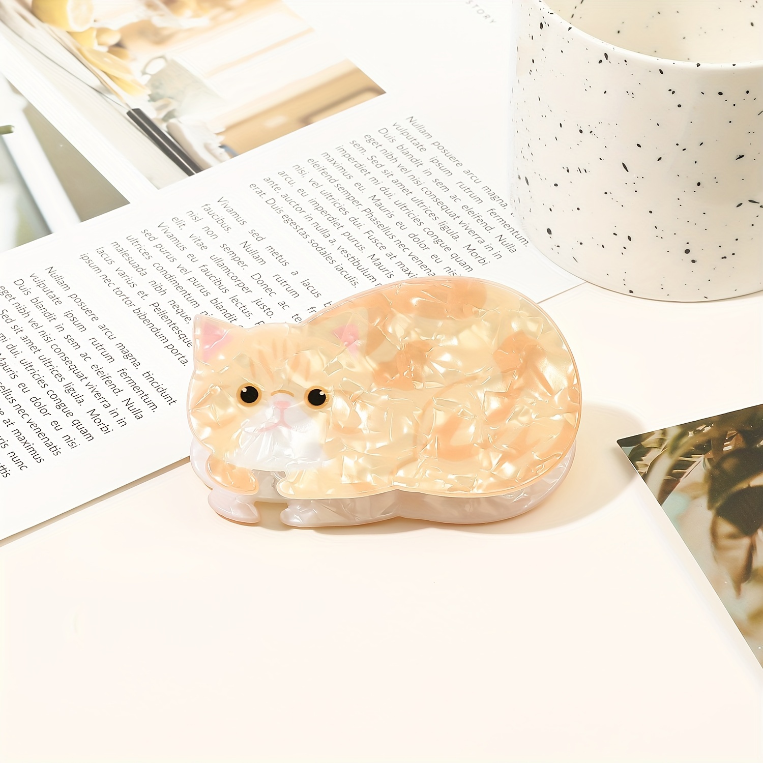 Hair Clip Back Of Head Headwear Hairpin Cat Cute Animal