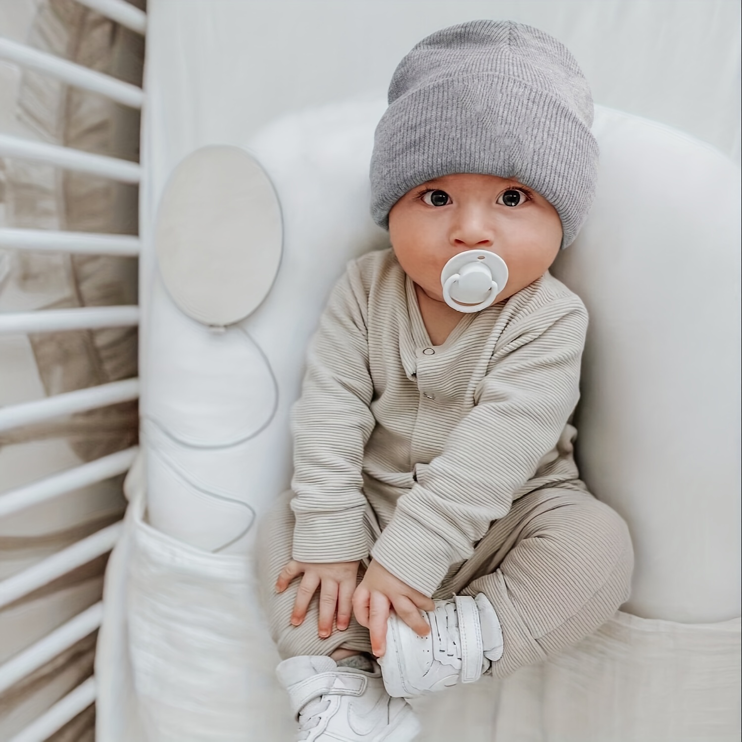Bonnet pour bébé en tricot de cachemire | Chapeaux pour bébés et enfants |  FR