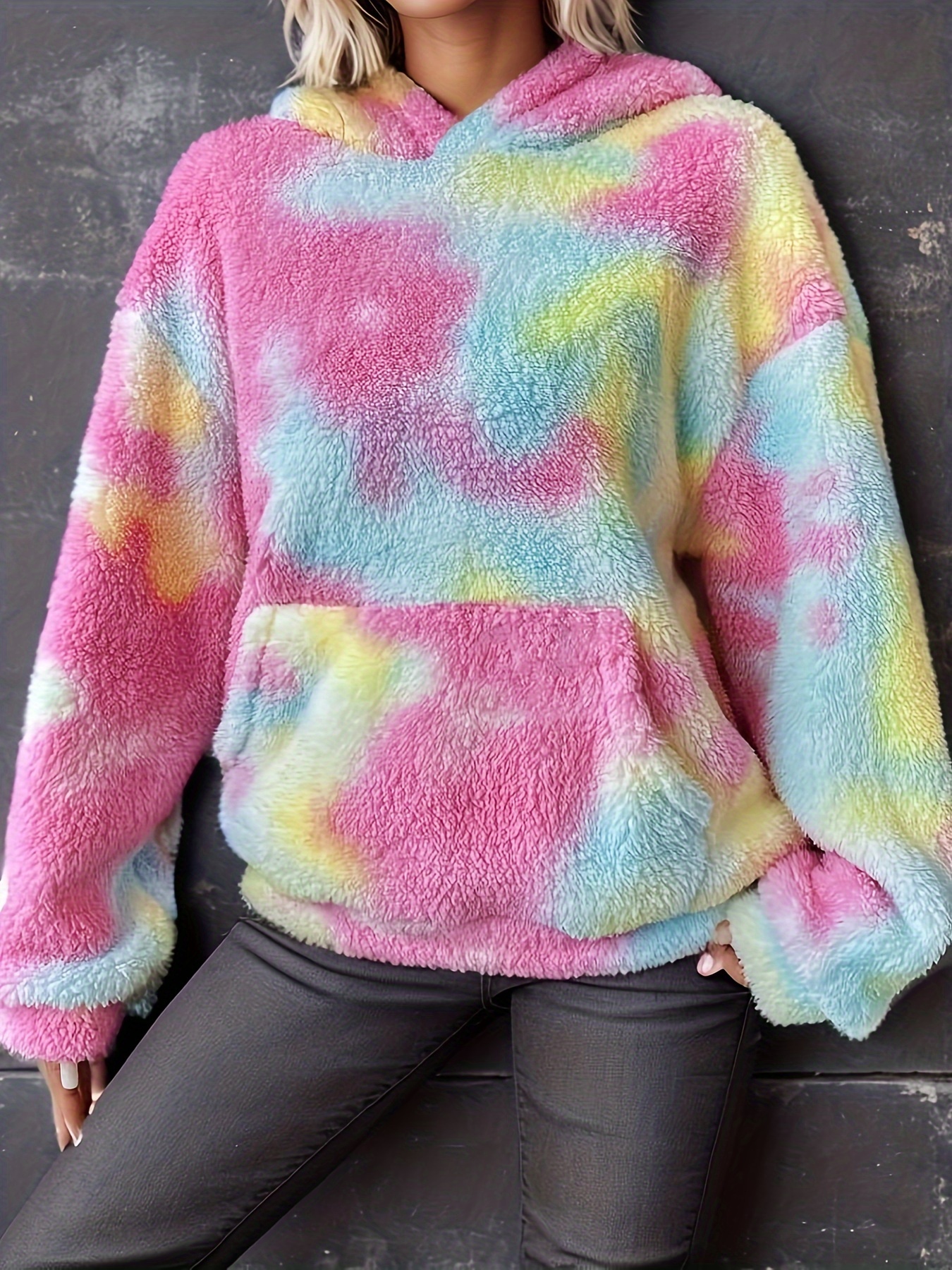 Teddy store hoodie multicolor