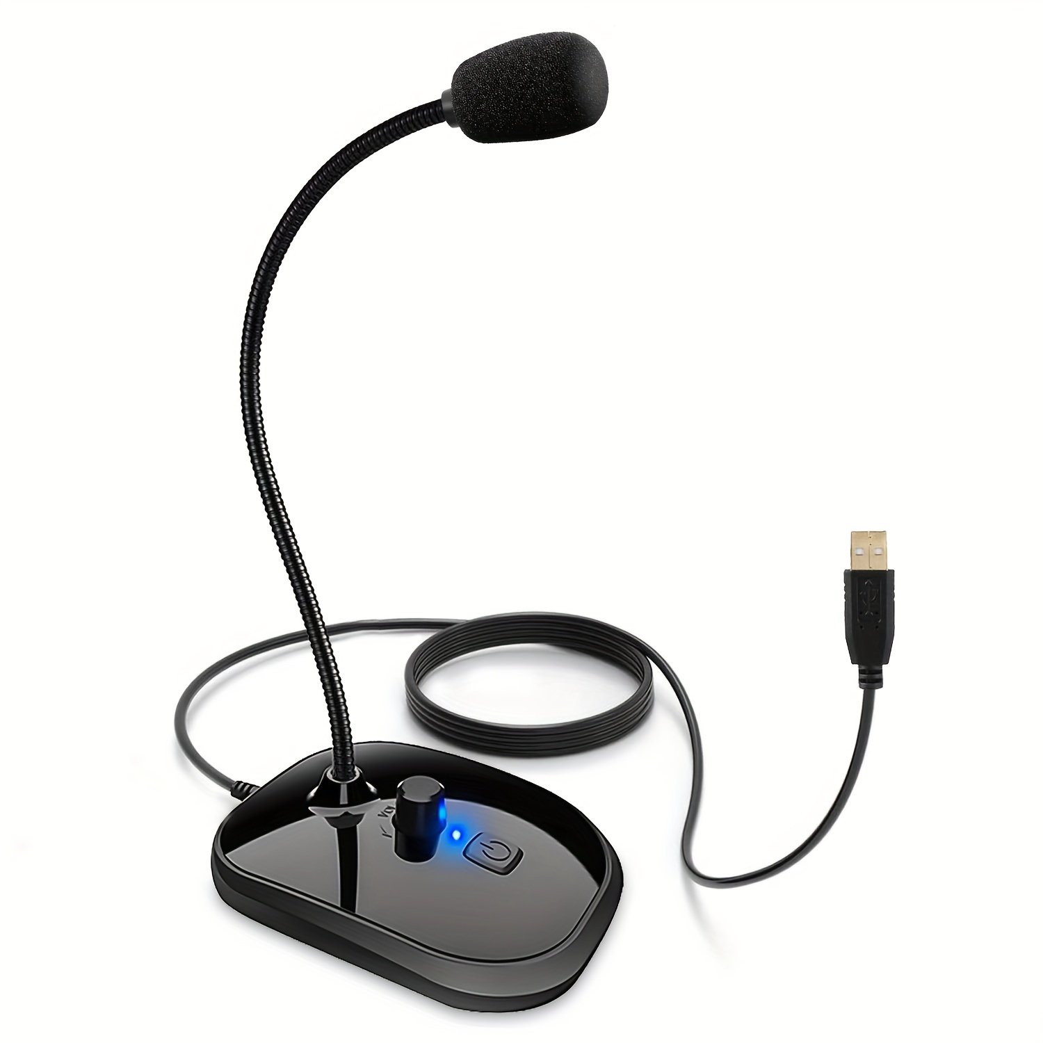 Micrófono para computadora, laptop, escritorio Plug and Play Escritorio  omnidireccional Jack de 0.138 in PC MIC ideal para juegos, reuniones