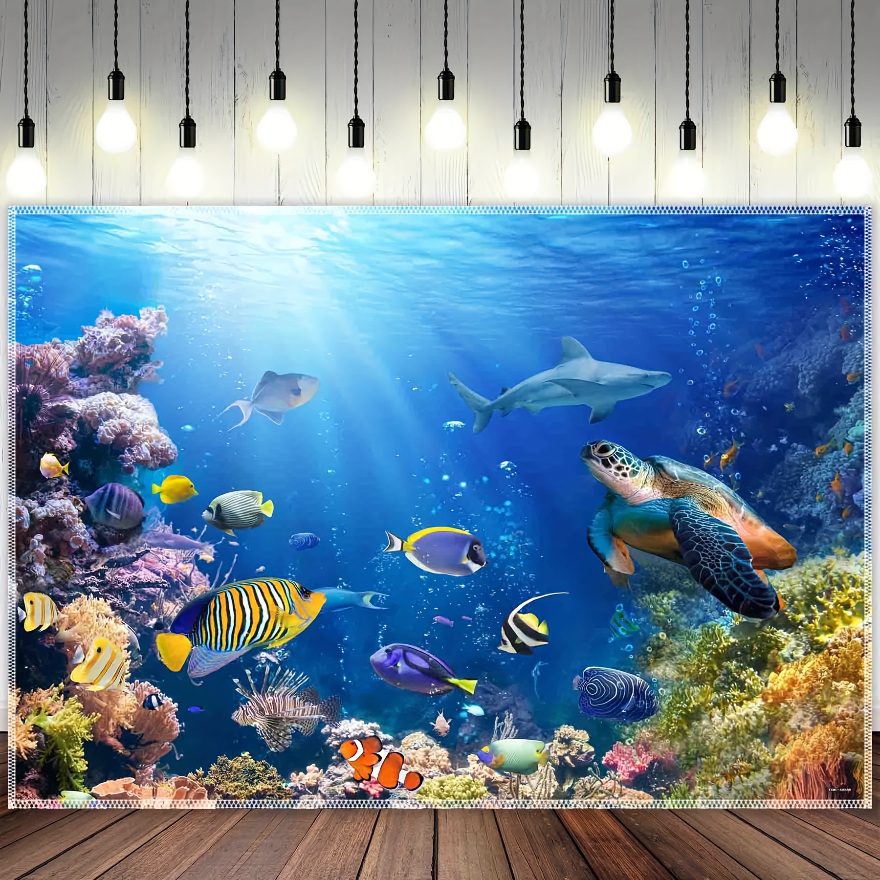 Aquarium Decoration Fish Tank Background Aquatic Plants Poster Fish Tank  Decorative Poster - Pet Supplies - Temu