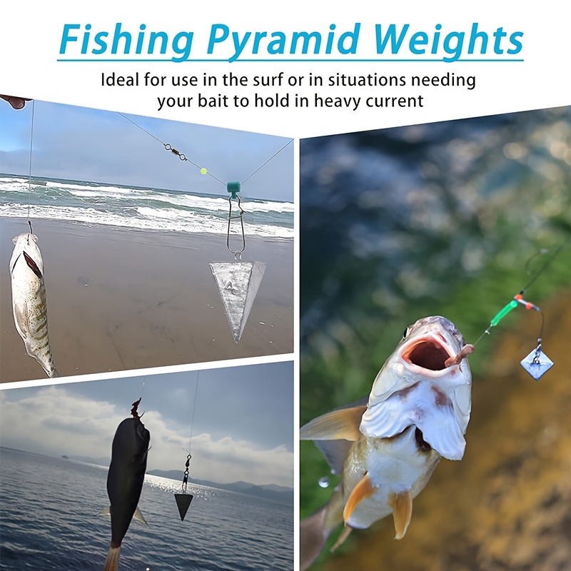 Pyramid Sinkers Surf Fishing Weights Ocean Saltwater Fishing - Temu