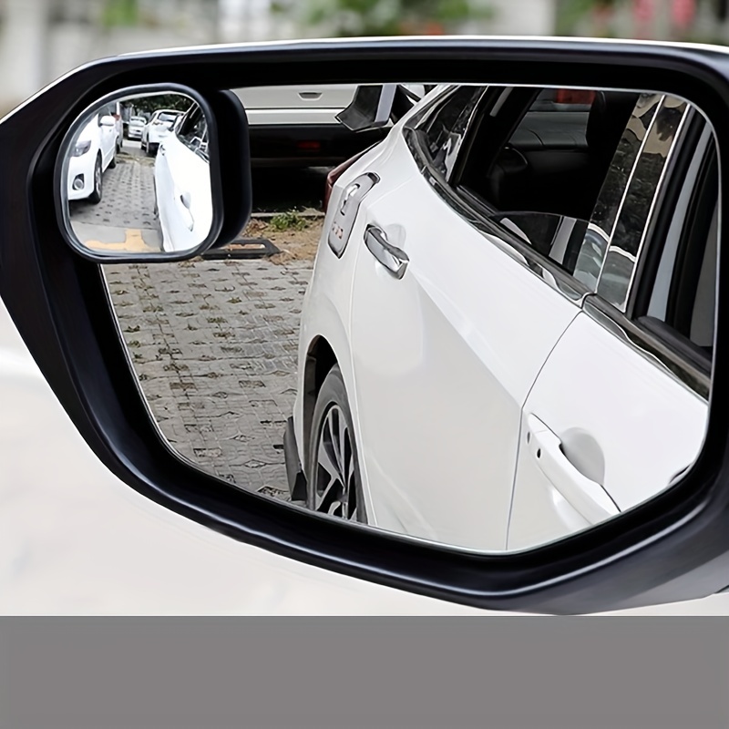 cobee Toter Winkel Spiegel, 2 Stück 5,1 cm runde konvexe Rückspiegel  verstellbarer HD Glas Toter Winkel Autospiegel Weitwinkel Rückspiegel  konvexe