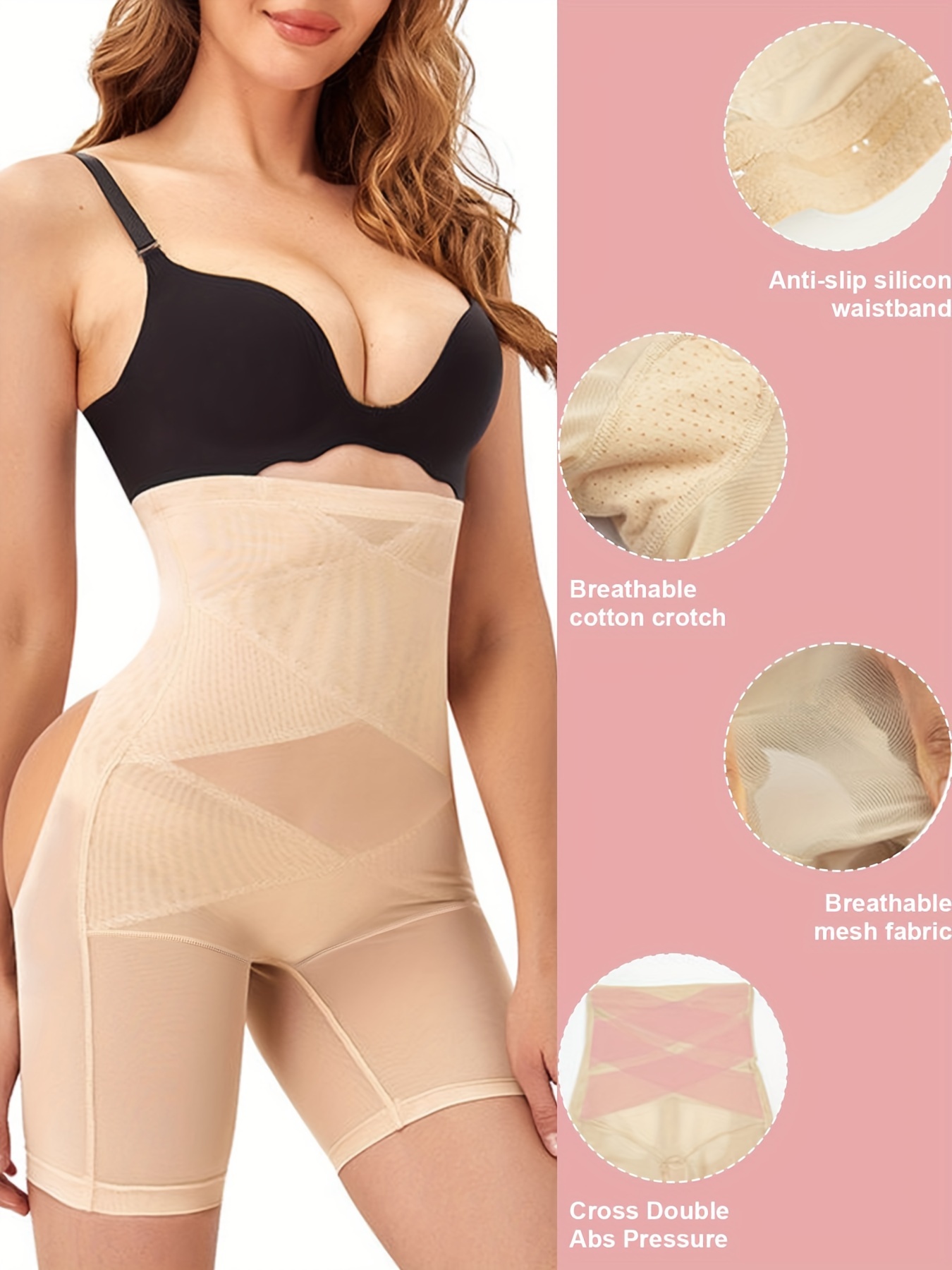 Women Waist Trainer Tummy Control Panties Body Shaper High Waisted Shapewear  Briefs Butt Lifter Slimming Seamless 