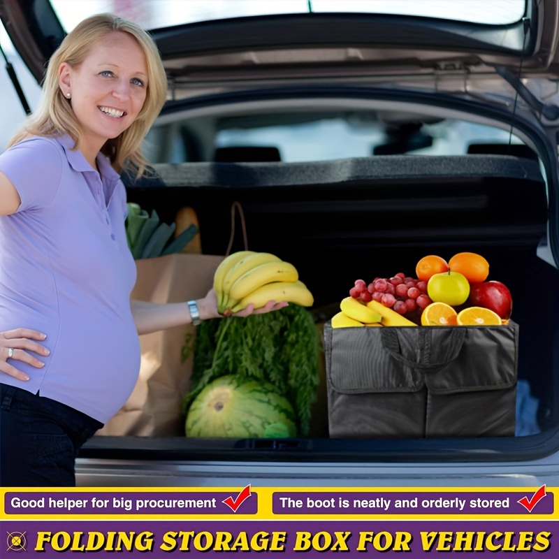  Trunk Organizer Collapsible Folding Caddy Car Truck Auto  Storage Bin Bag New ! : Automotive