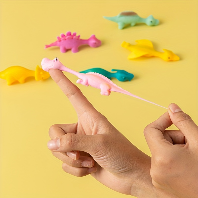 Creative Finger Catapult Dinosaur Slingshot Sticky Wall Toys For