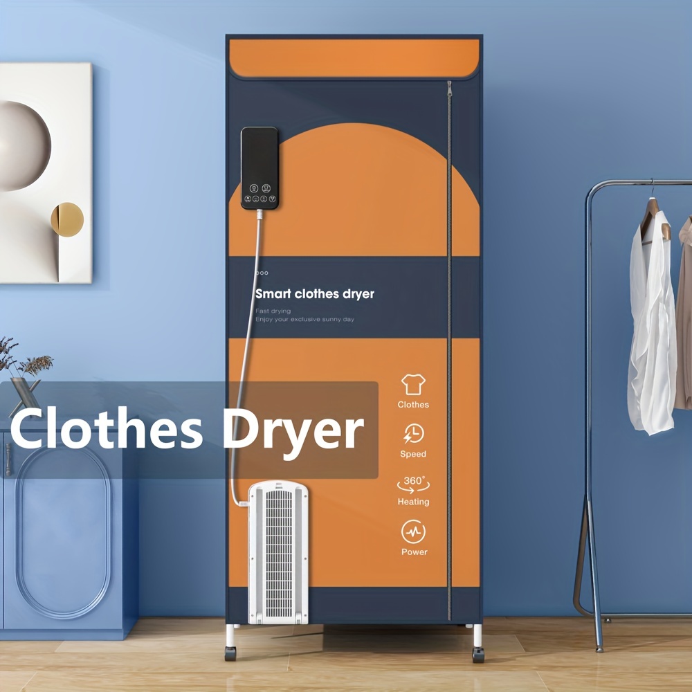  Secadora de ropa, secadora portátil con temporizador, armario  de secado de ropa de 60 pulgadas con gran capacidad, secadora  eléctrica/estante para el hogar