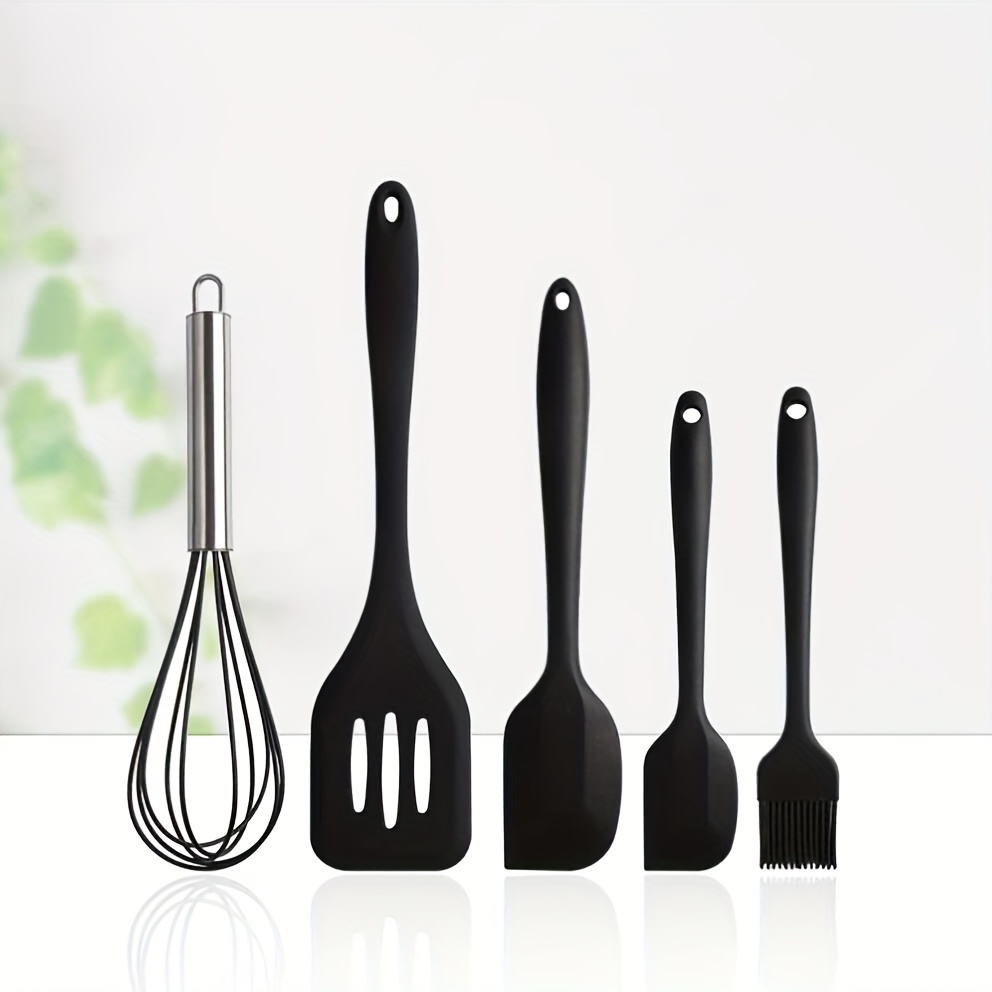 White 7Pcs Silicone Cooking Utensils Set Kitchenware Heat