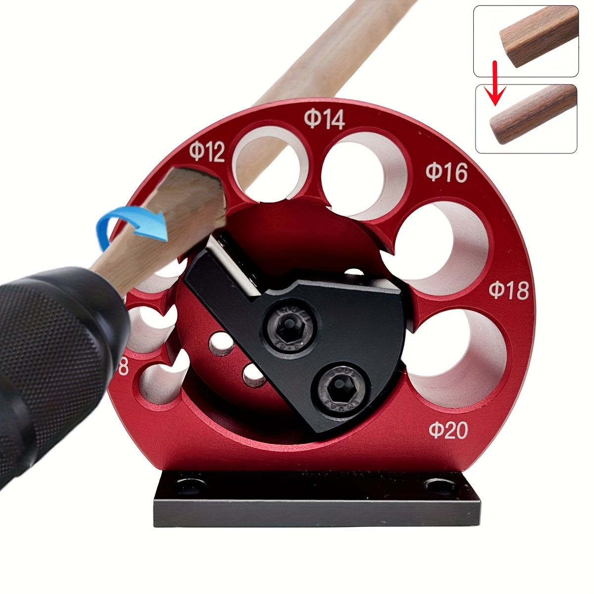 Adjustable Dowel Maker, Metric 8mm- With Carbide Blade, Electric Drill  Milling Dowel Round Rod, Aluminum Alloy Auxiliary Tool, Woodworking Tool -  Temu Belgium