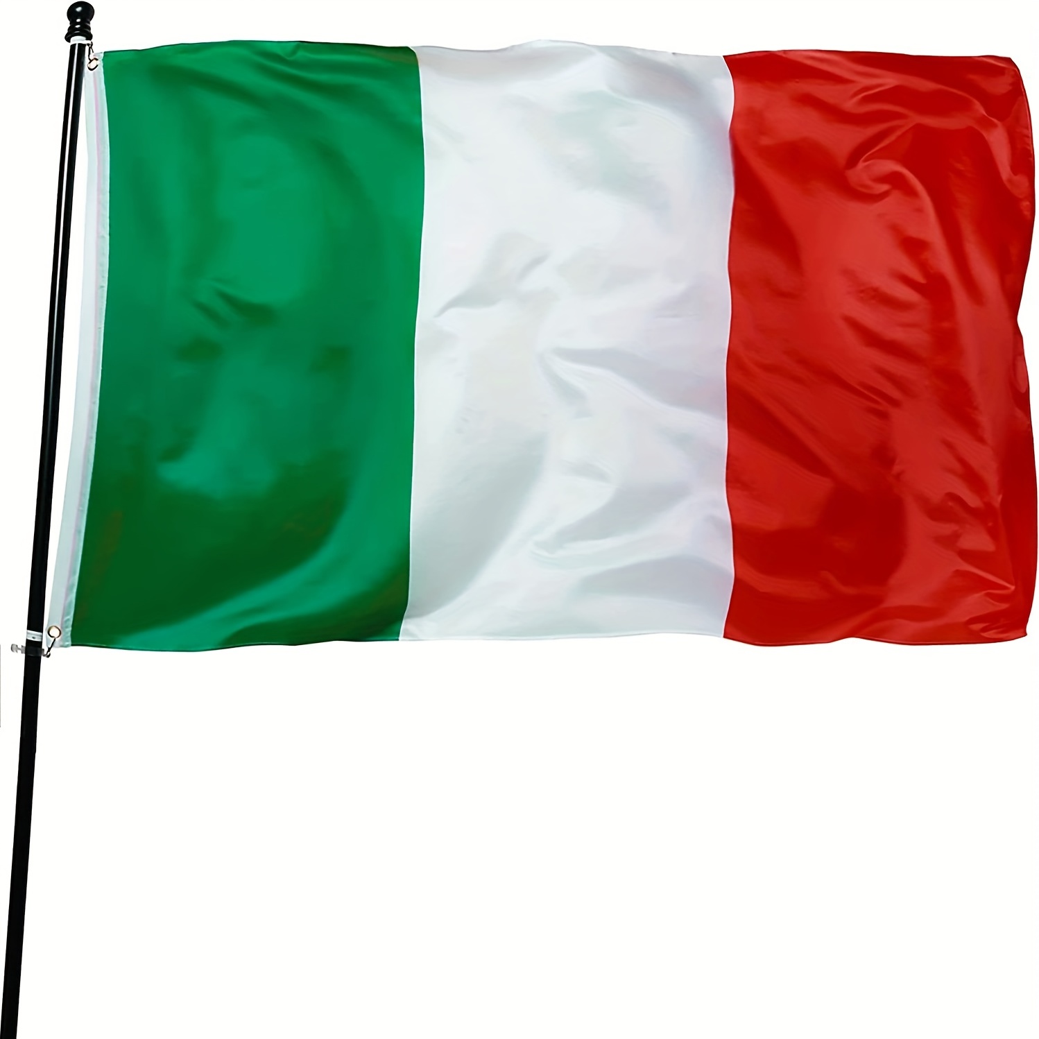 

1pc, Italian Flag 3x5 Feet, Made Of 100d Polyester, Fade-resistant, With Brass Grommets And Canvas Header