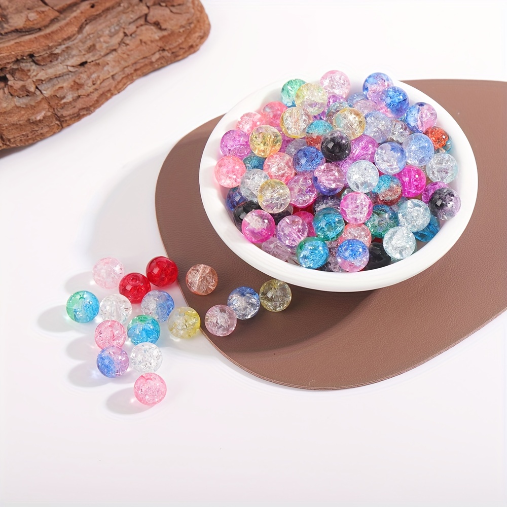 700pcs 8mm Broken Glass Beads For Jewelry Making DIY Fashion Unique  Bracelet Necklace Phone Chain Handicrafts Small Business Supplies
