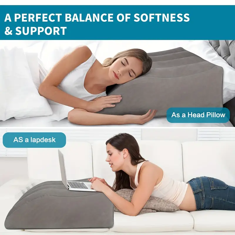 Leg Elevation Pillow Inflatable Wedge Pillows, Comfort Leg Pillows For Sleeping  Leg & Back Relax, Leg Support Pillow Leg Wedge Pillows For After Aurgery,  Hip, Foot, Ankle Recovery - Temu
