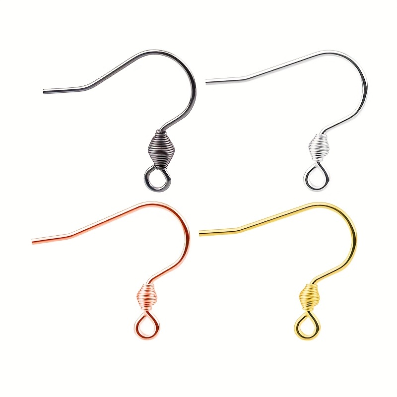 Earring Hooks Gold 18K 20pcs (Fish Hook Type) - Stainless Steel