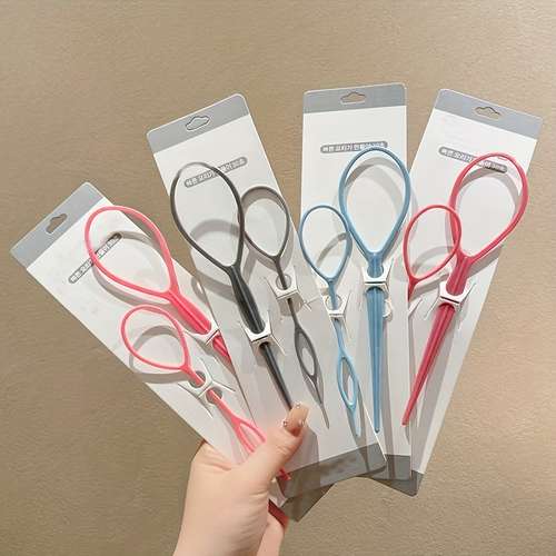 2pcs Topsy Tail Hair Tool Hair Loop, Hair Styling Tool, Hair Accessories Sets For Girls, Ideal choice for Gifts
