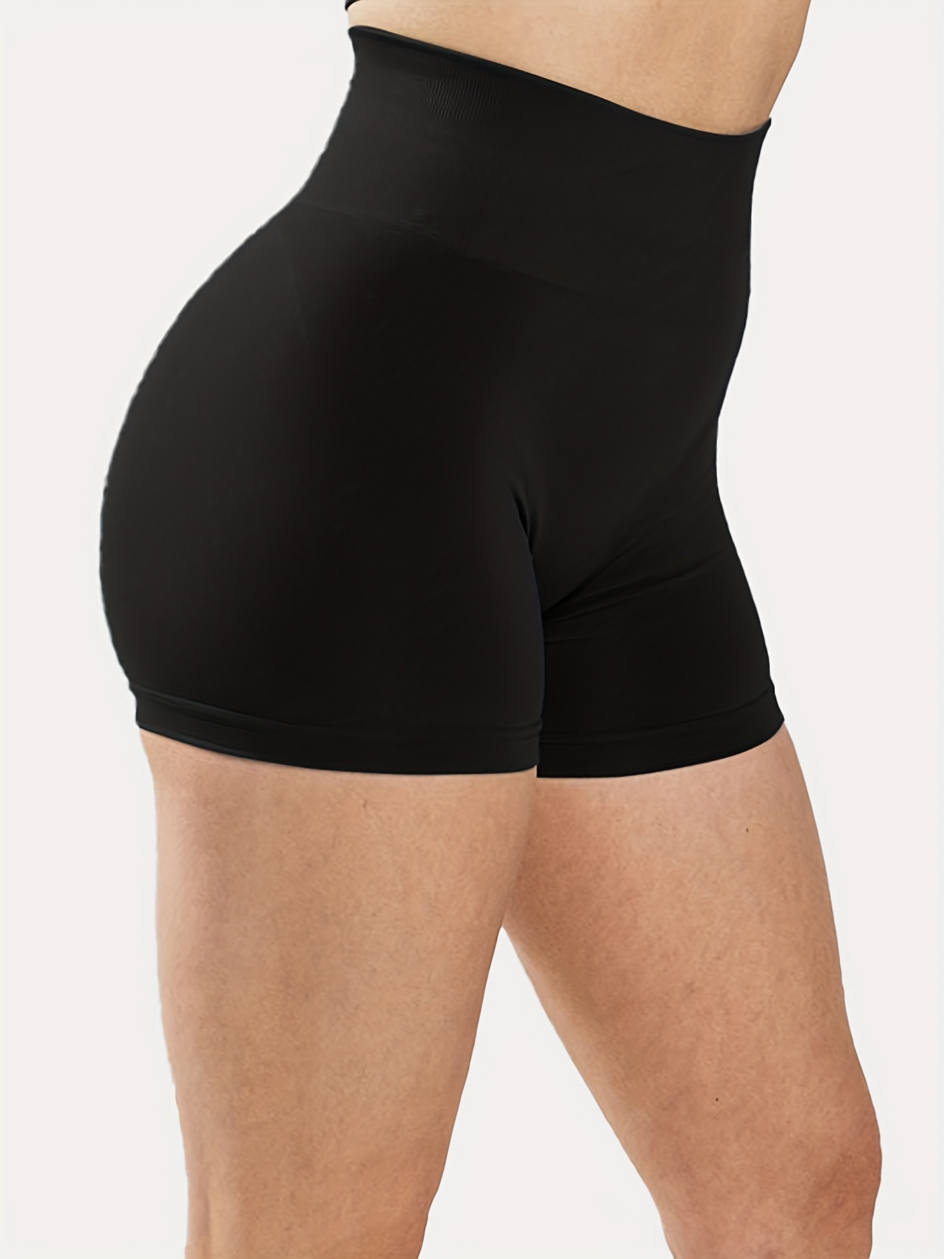 Women's Yoga Shorts Comfortable Stretchy Sports Shorts - Temu