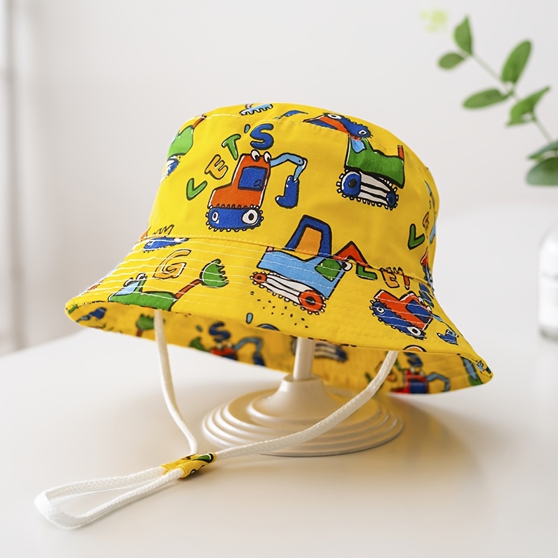 Cute Cartoon Fisherman Hat Breathable Mesh Sun Protection - Temu