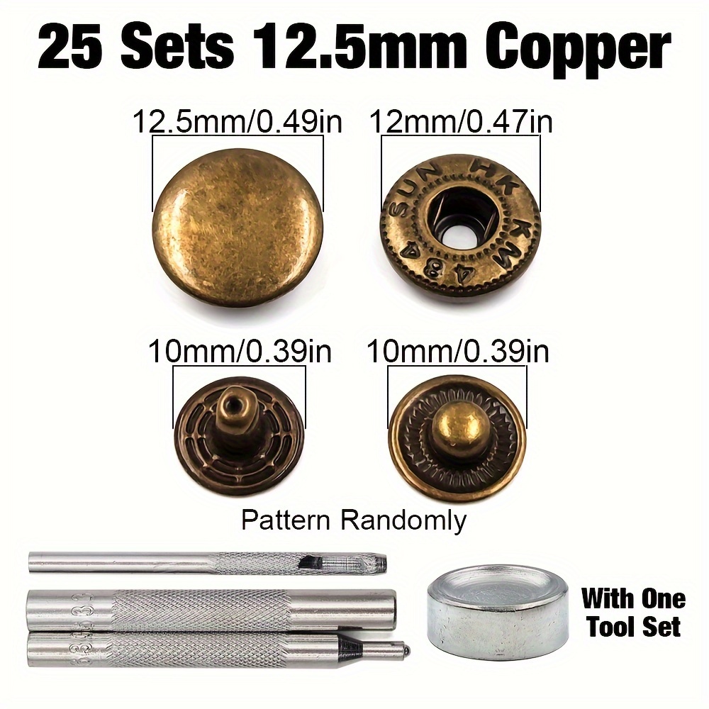 12mm Brass Snap Button Installation Tool 633 