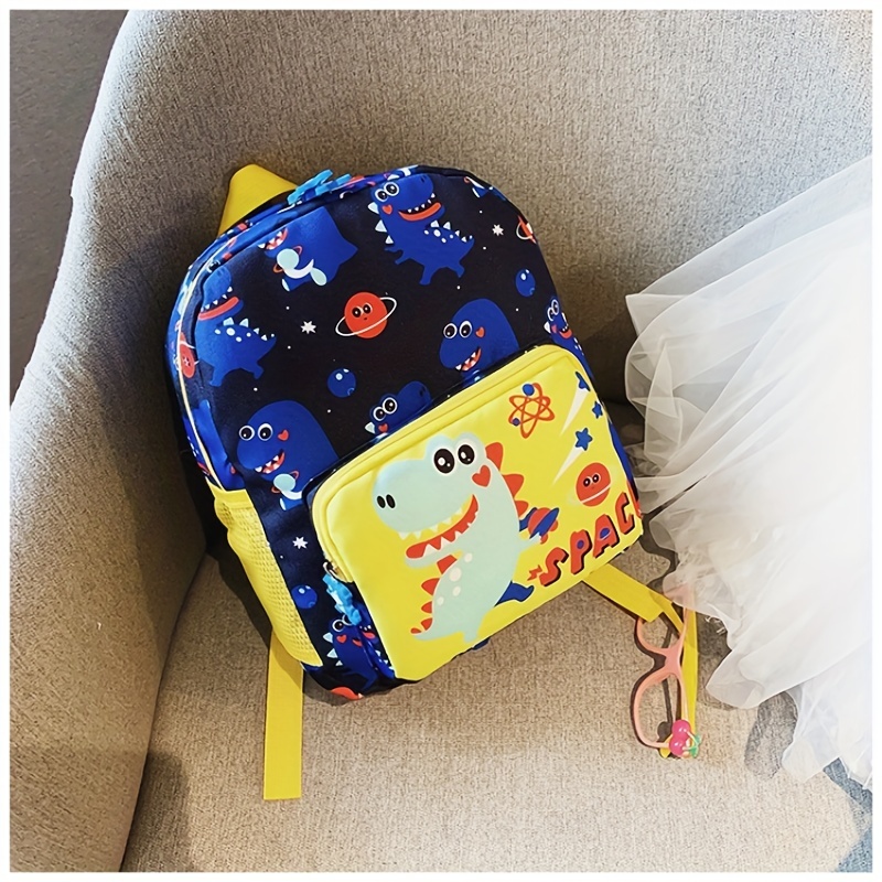Unicorn Dinosaur Print Backpack for Kids