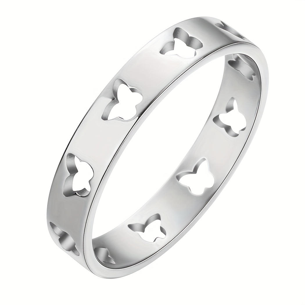 Stainless Steel Rings - Size 8, Hobby Lobby