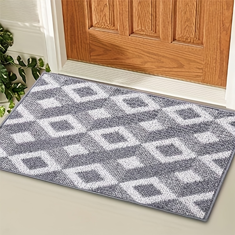  Door Mat Indoor, Dog Mats for Muddy Paws Super Absorbent, Low- Profile Entryway Rug with Non-Slip Backing, Washable Dirty Trapper Inside Entrance  Doormat for Shoes, 20 x 32, Gray : Pet Supplies