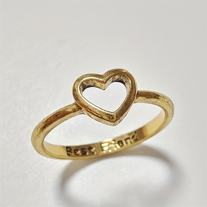 Heart shaped gold ring deals design for male