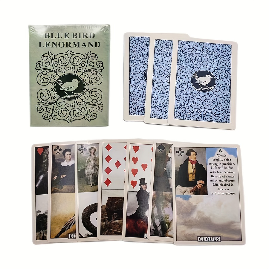 Buy 1pc Blue Bird Lenormand Lenorman Board Game Card Online