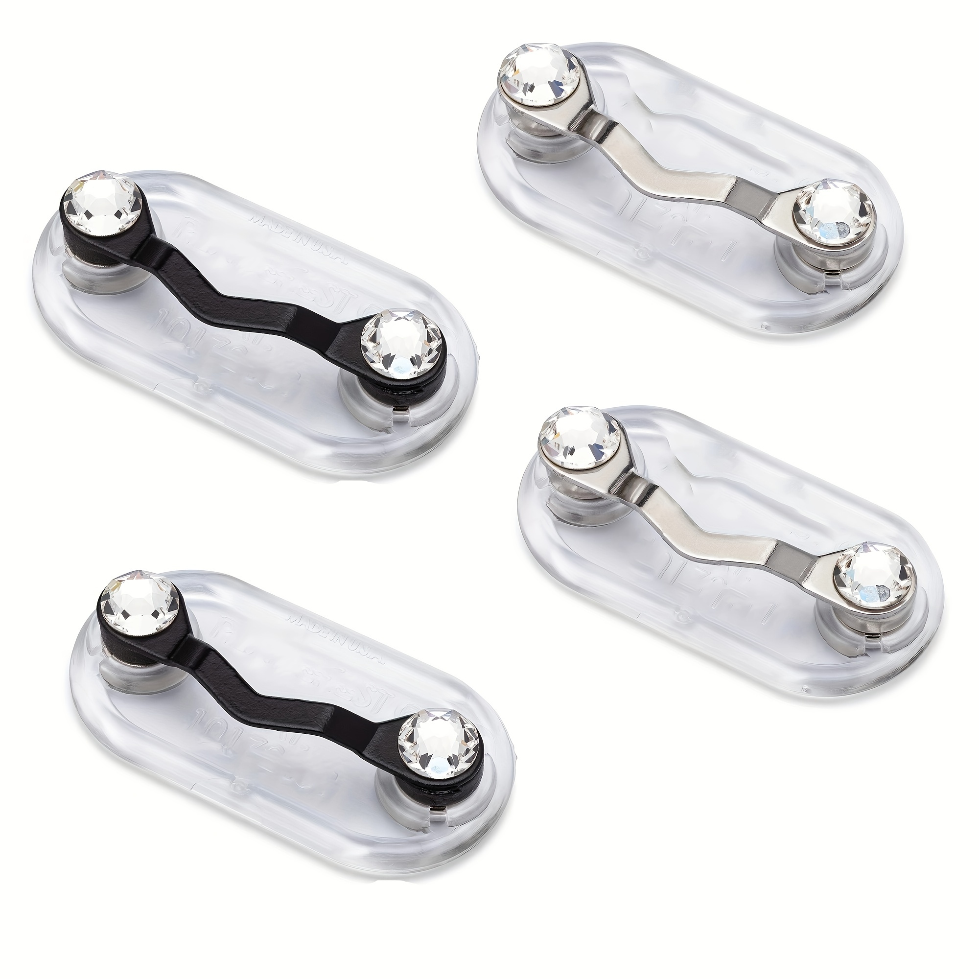 4pcs Magnetic Holders For Glasses Magnet Pin 2 Styles Stainless